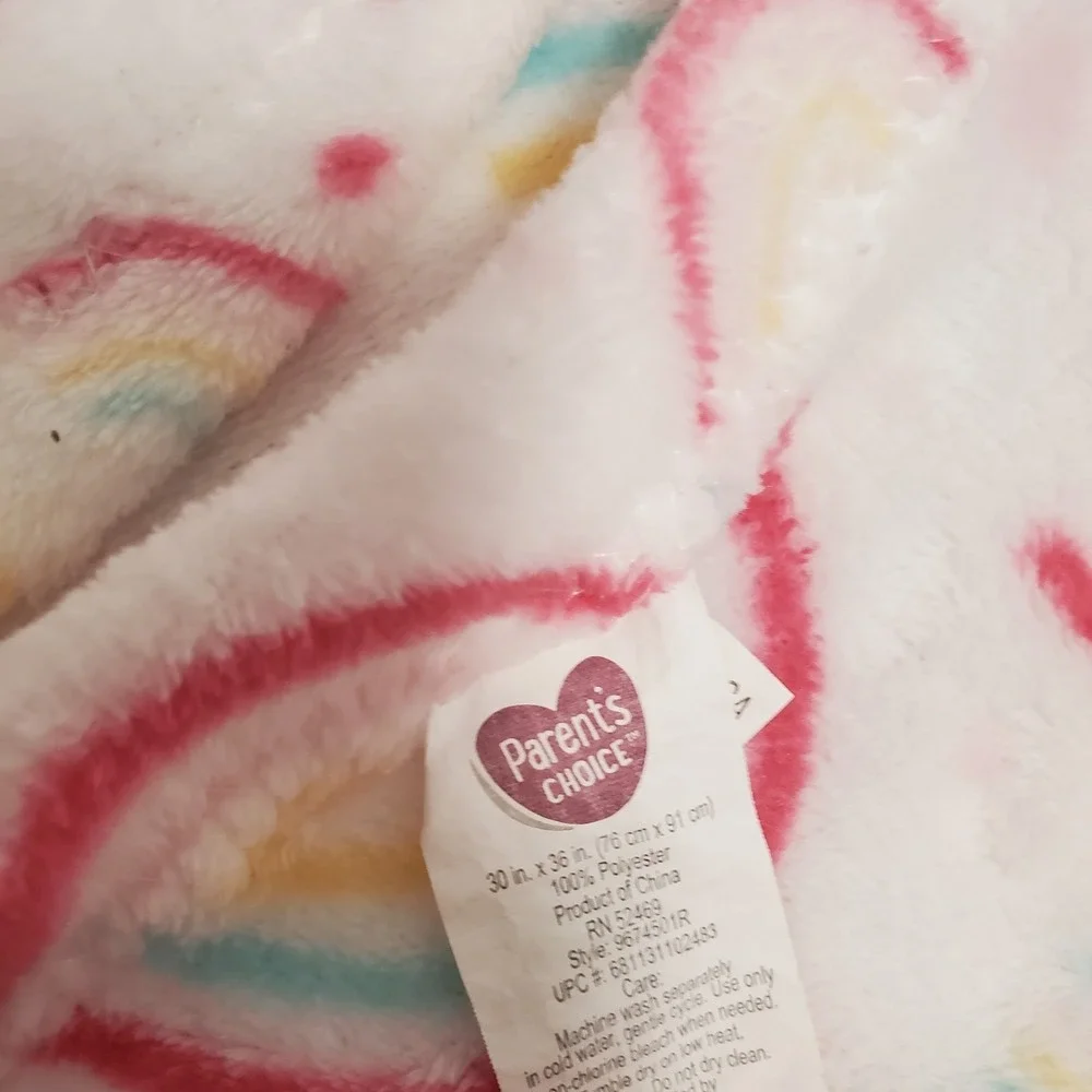 Parent's Choice Rainbow Baby Blanket Single Layer Walmart